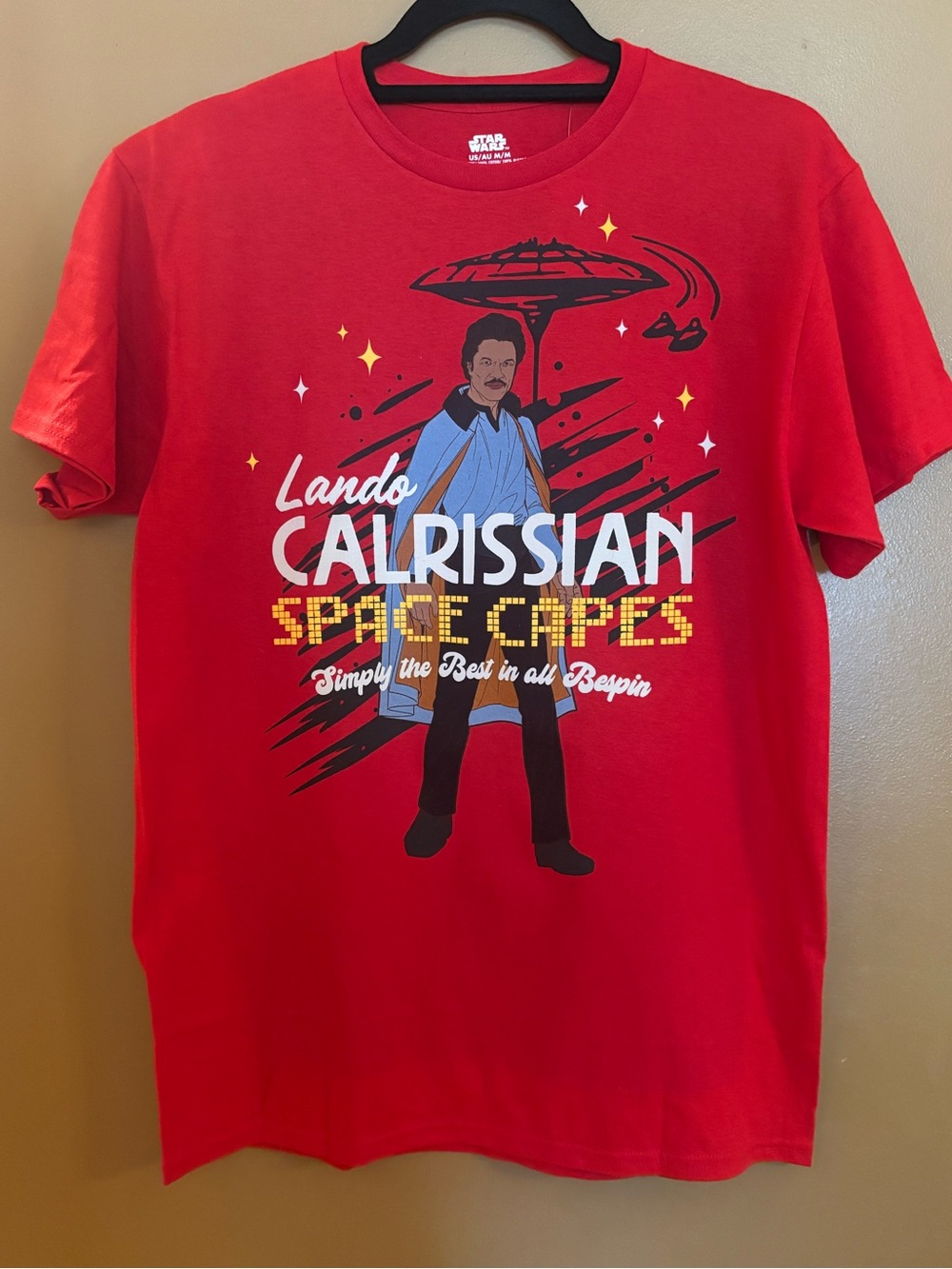 Disney Parks Star Wars Lando Calrissian Space Capes Novelty T-Shirt Medium NWT